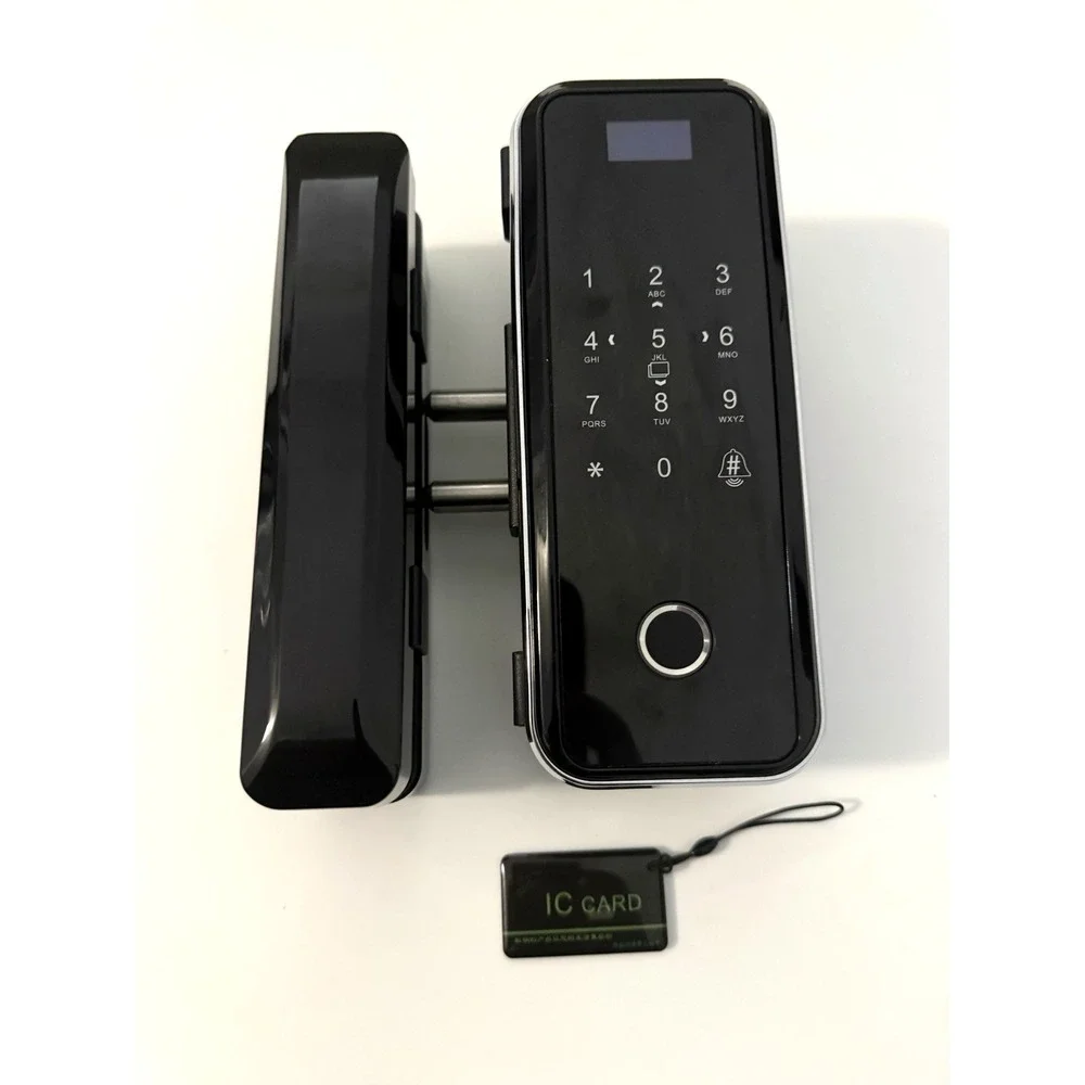 Glass Door Lock Intelligent Fingerprint, Password, Digital Card, Smart Door
